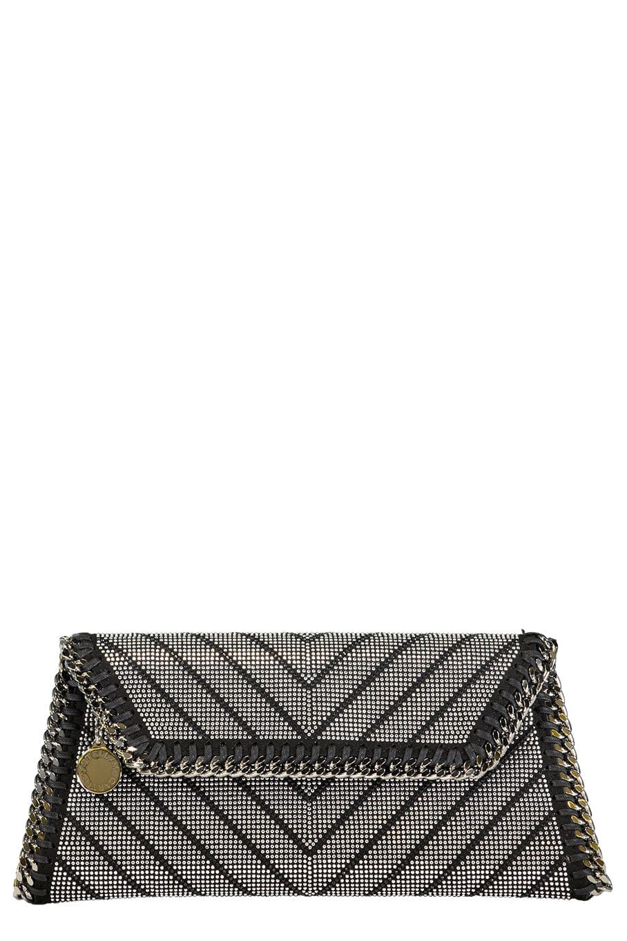 STELLA MCCARTNEY-All Over Crystal Pouch-BLACK