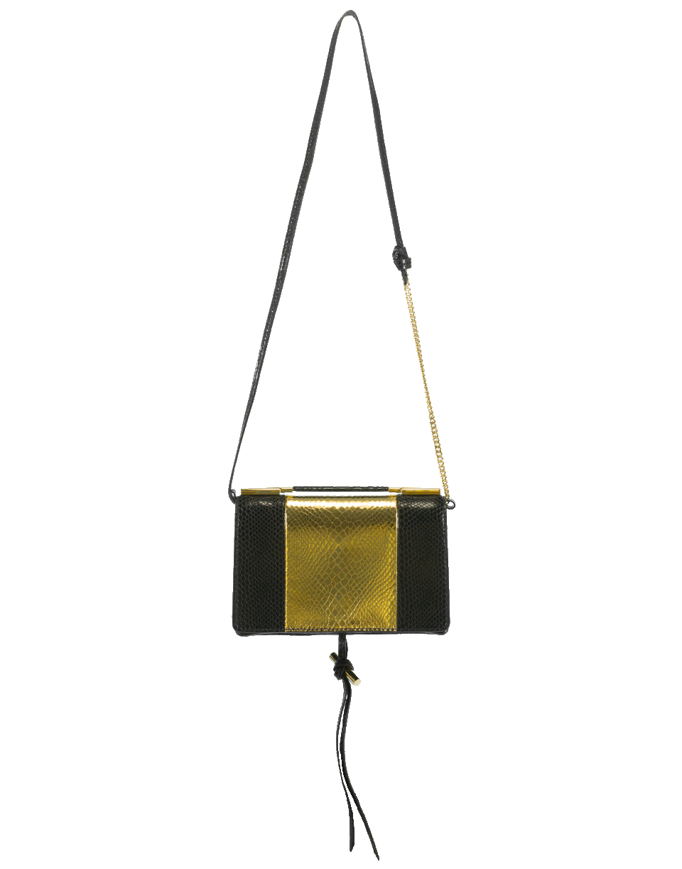 STELLA MCCARTNEY-Knots & Ties Crossbody-BLK/GLD