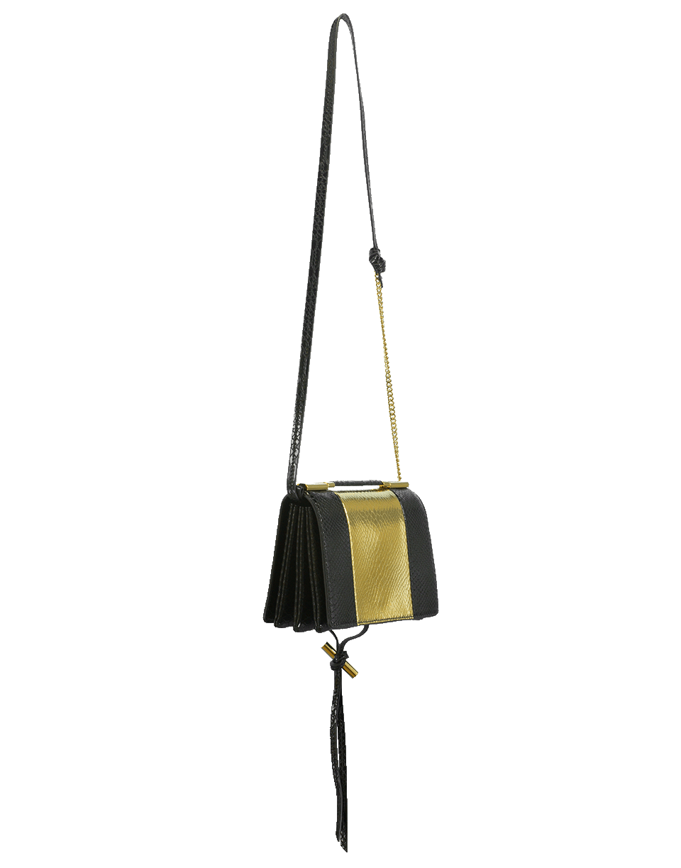 STELLA MCCARTNEY-Knots & Ties Crossbody-BLK/GLD