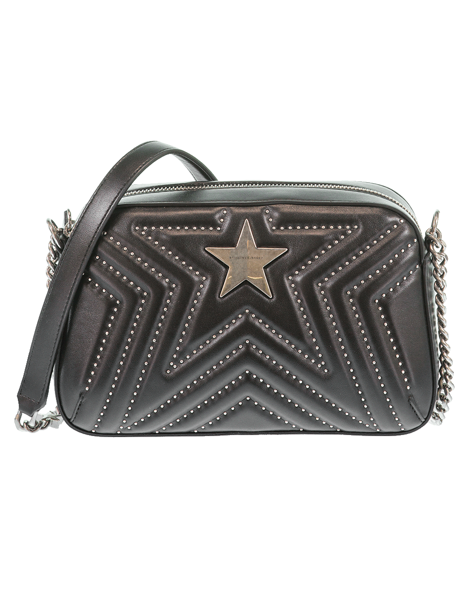 STELLA MCCARTNEY-Stella Star Small Studded Shoulder Bag-BLACK