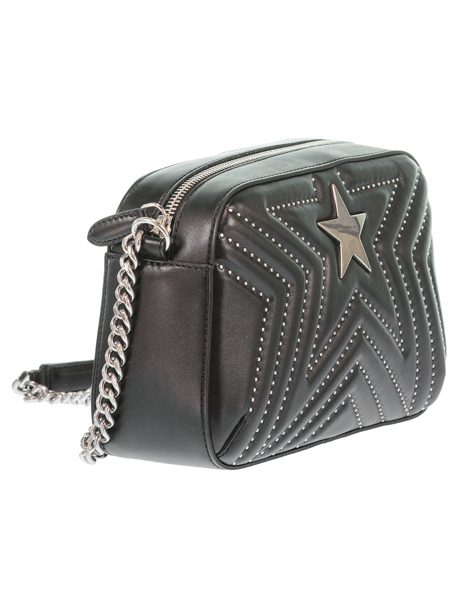 STELLA MCCARTNEY-Stella Star Small Studded Shoulder Bag-BLACK