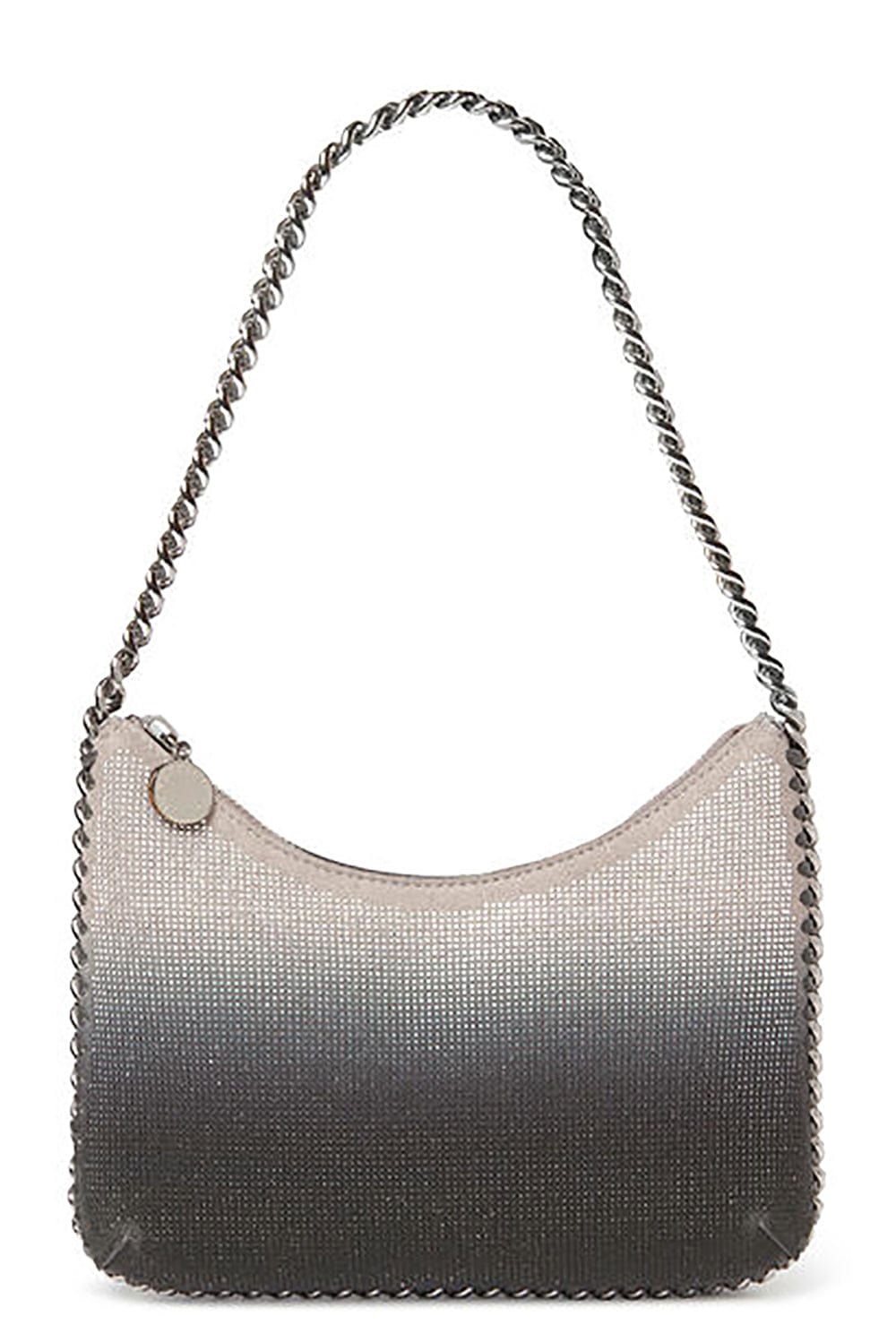 STELLA MCCARTNEY-Mini Zip Shoulder Bag-LIGHT GREY