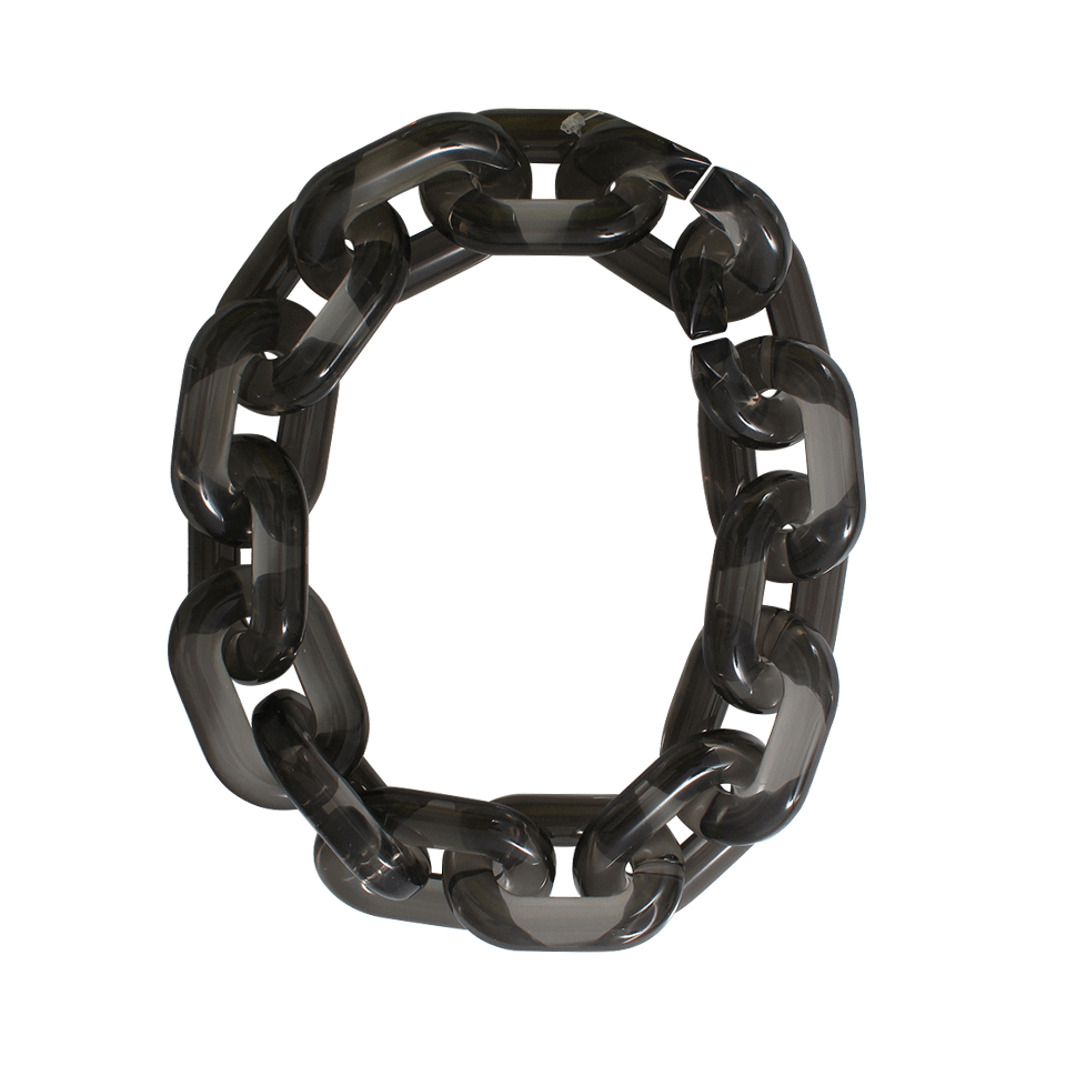 STELLA MCCARTNEY-Plexy Chain Necklace-SMOKE