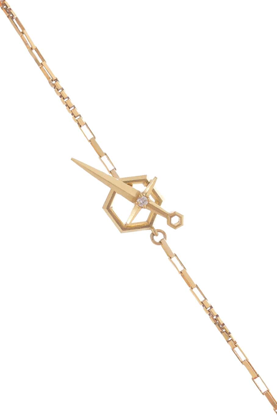 STEPHANIE ANDERS XO-'Eleven Eleven' Necklace-YELLOW GOLD