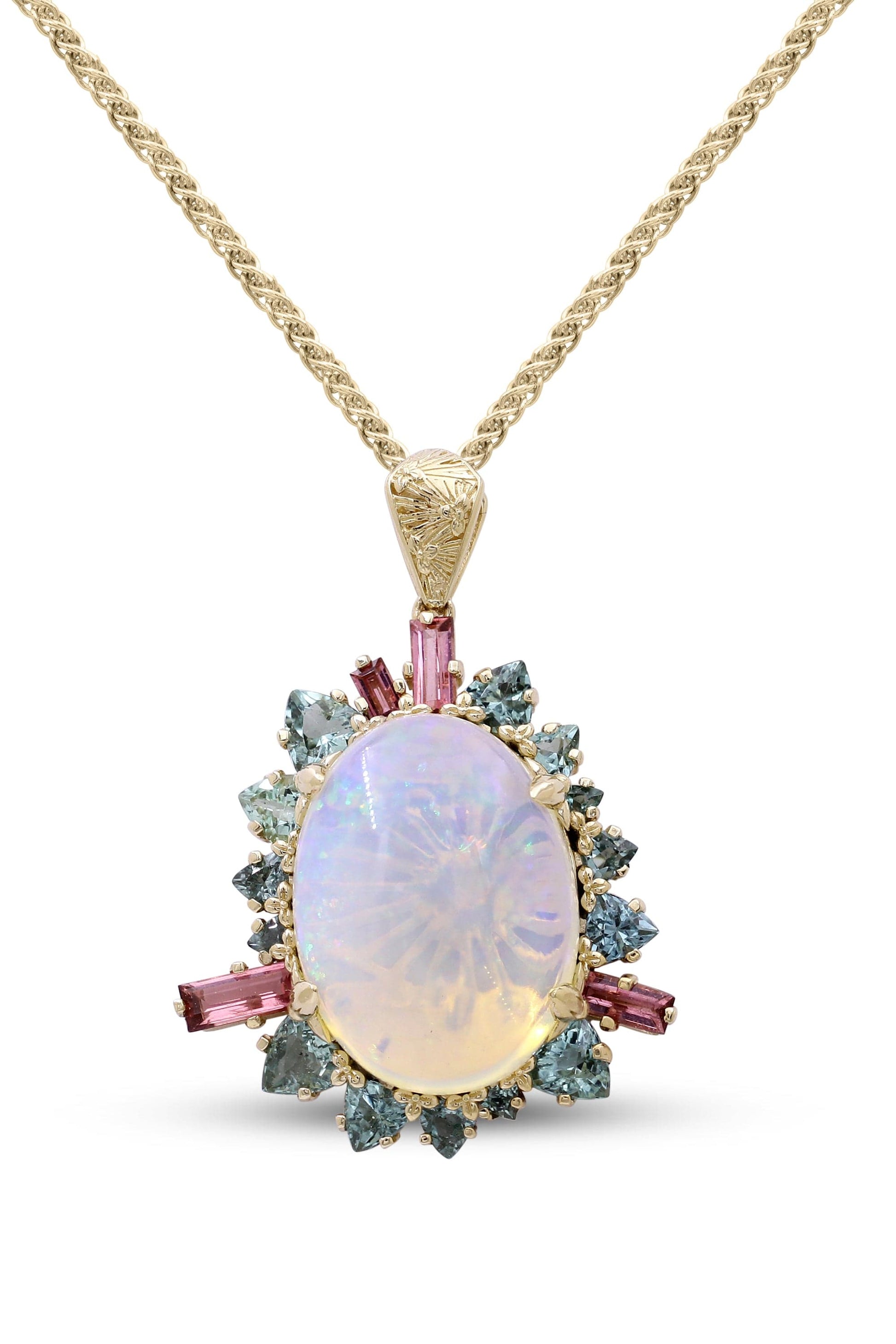STEPHEN DWECK-Opal and Tourmaline Necklace-YELLOW GOLD