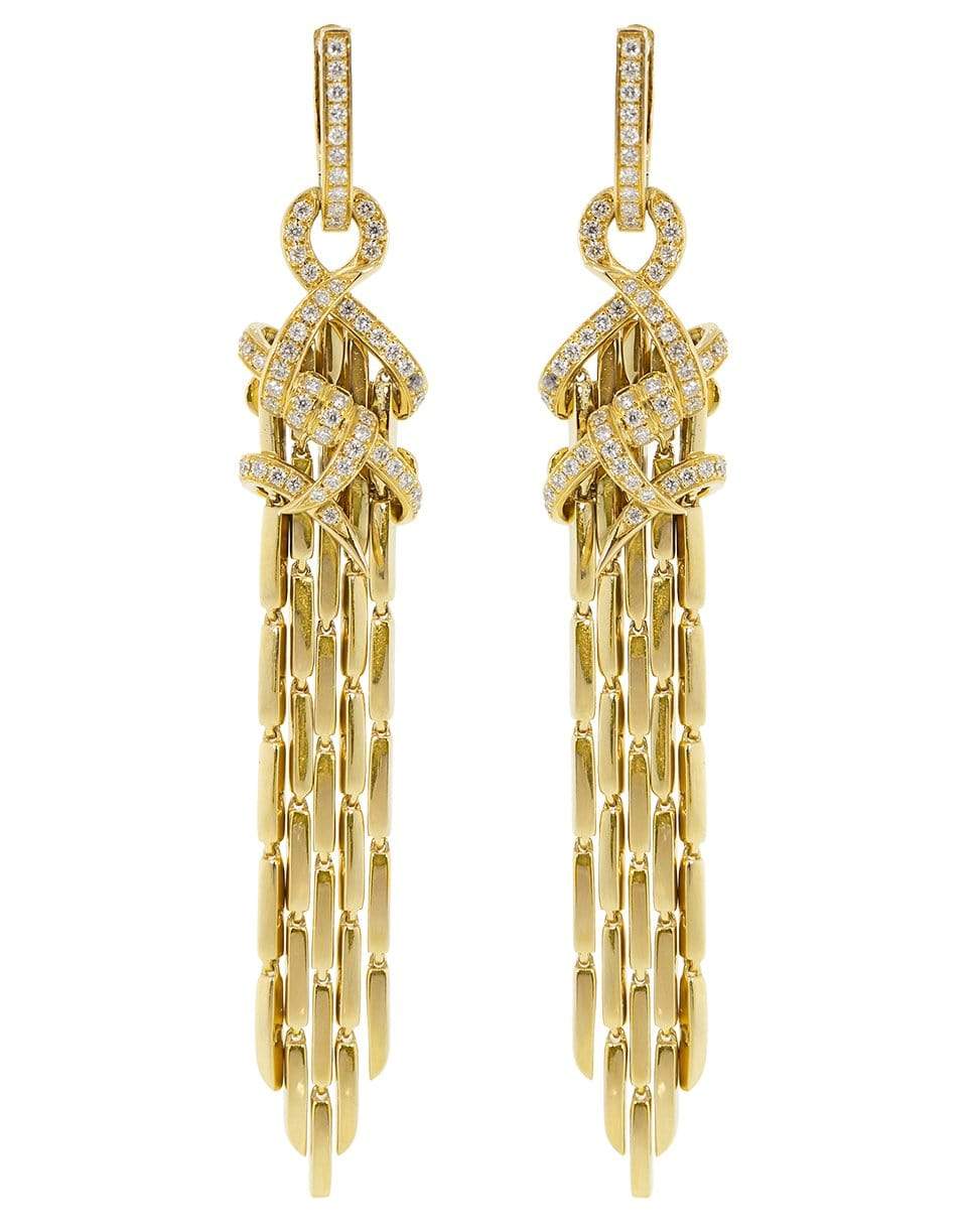 STEPHEN WEBSTER-Forget Me Knot Cascade Diamond Earrings-YELLOW GOLD