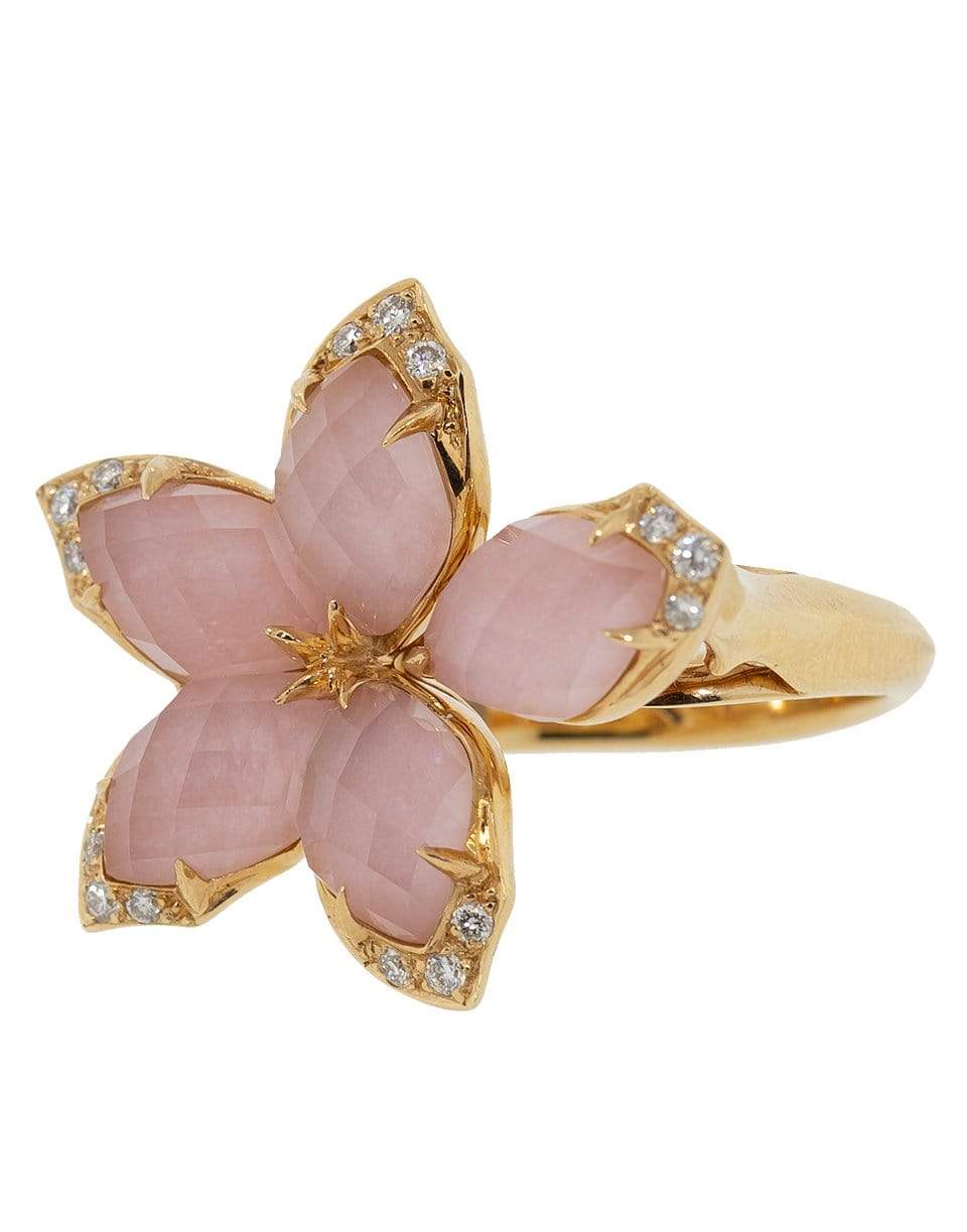 STEPHEN WEBSTER-Love Me, Love Me Not Flower Ring-ROSE GOLD