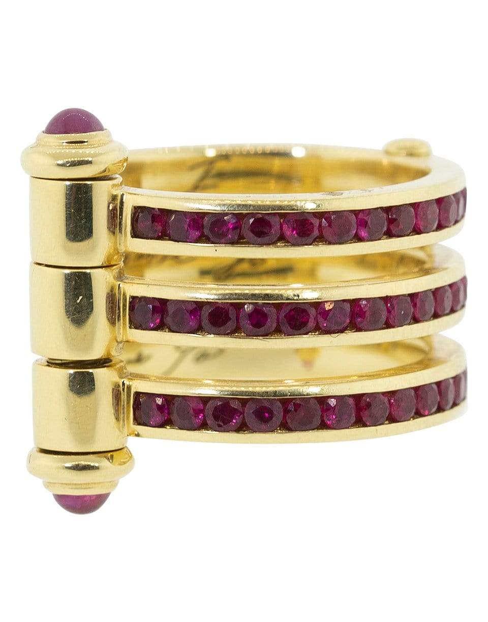 STEPHEN WEBSTER-Promise to Love You Ruby Ring-YELLOW GOLD