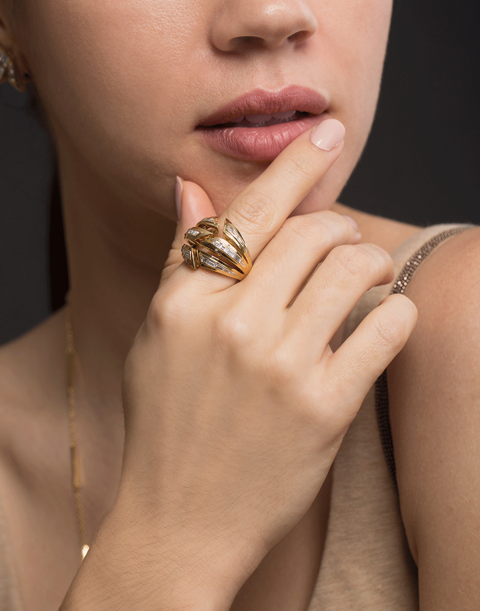 STEPHEN WEBSTER-Dynamite Bombe' Diamond Ring-YELLOW GOLD