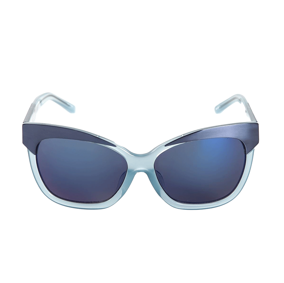 SUNO-Cat Eye Oversized Sunglasses-BLE/NVY