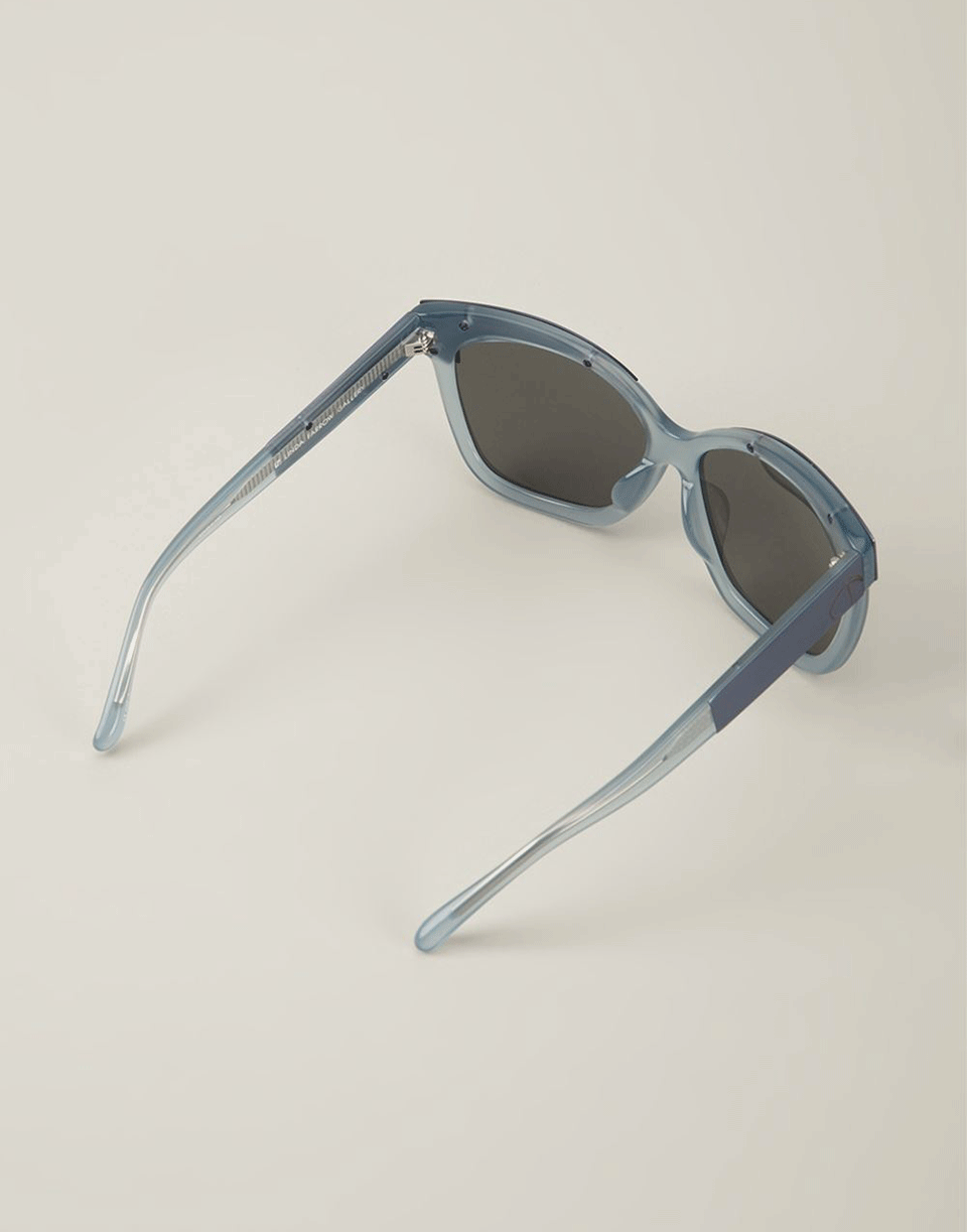 SUNO-Cat Eye Oversized Sunglasses-BLE/NVY