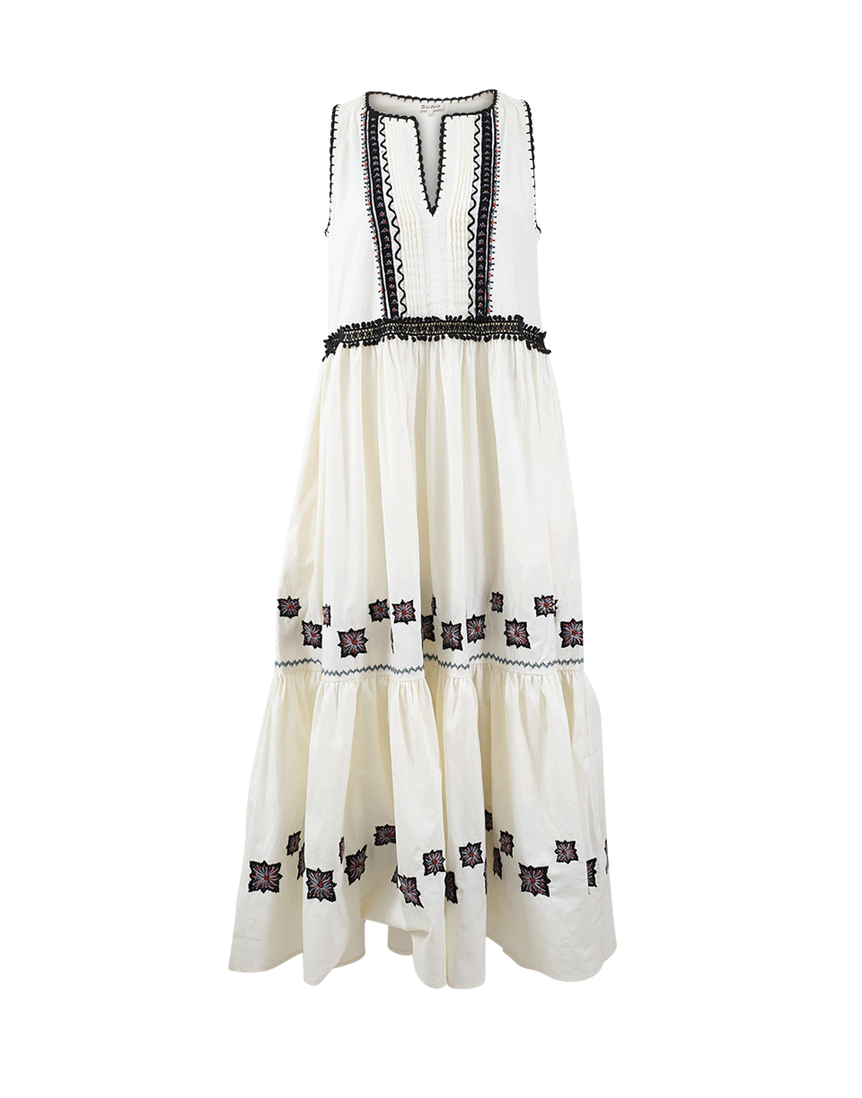 SUNO-Leaf Maxi Dress-