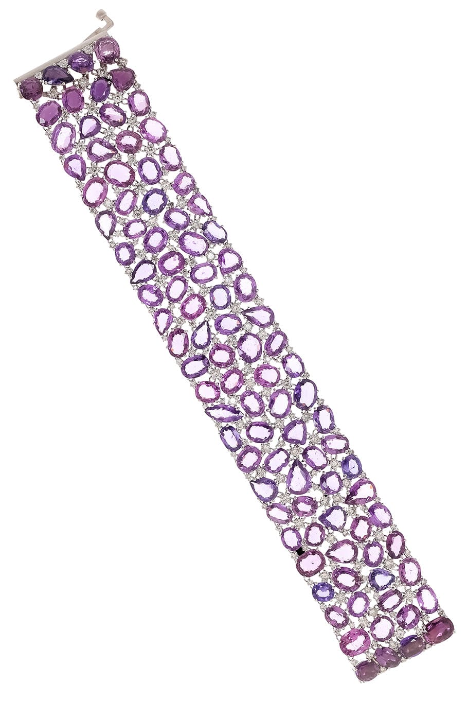 SUTRA-Purple Sapphire Bracelet-WHITE GOLD