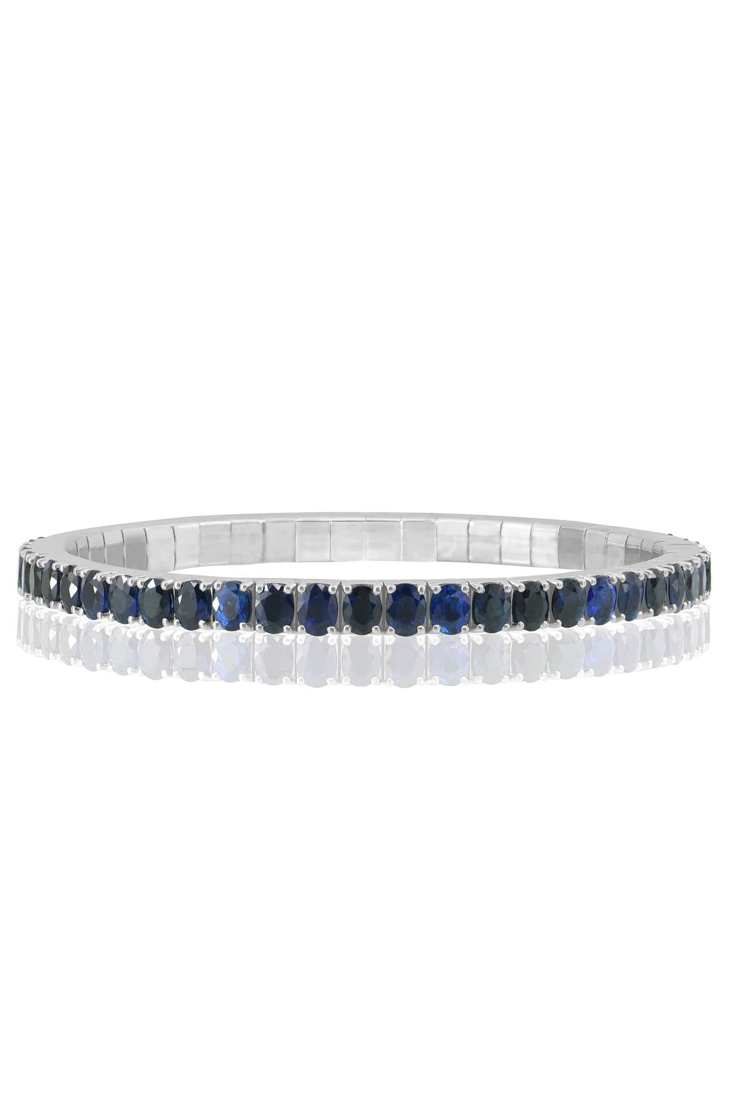 SUTRA-Blue Sapphire Bracelet-WHITE GOLD