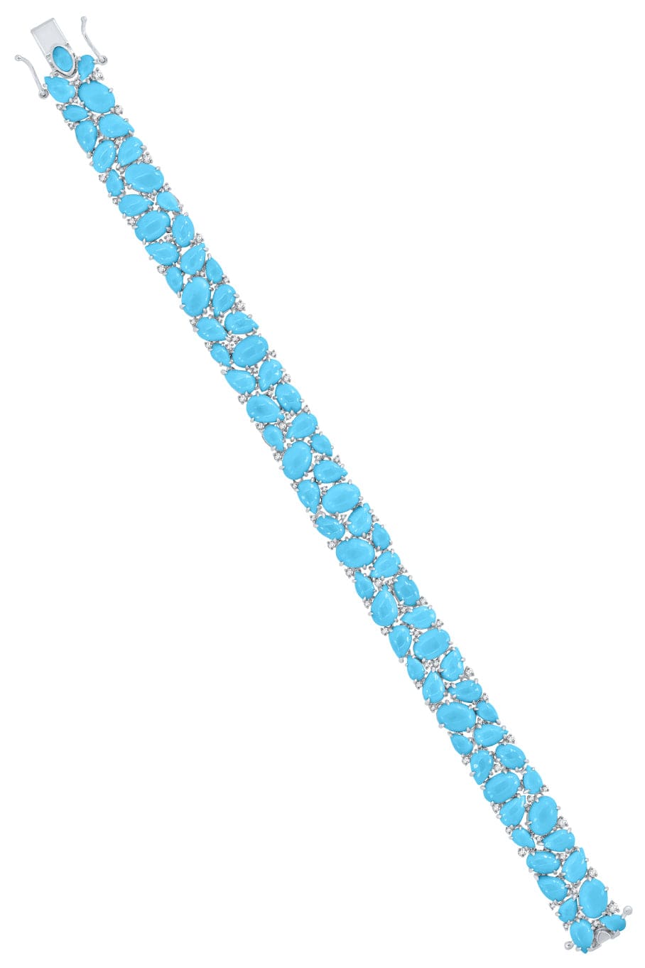 SUTRA-Turquoise Bracelet-WHITE GOLD