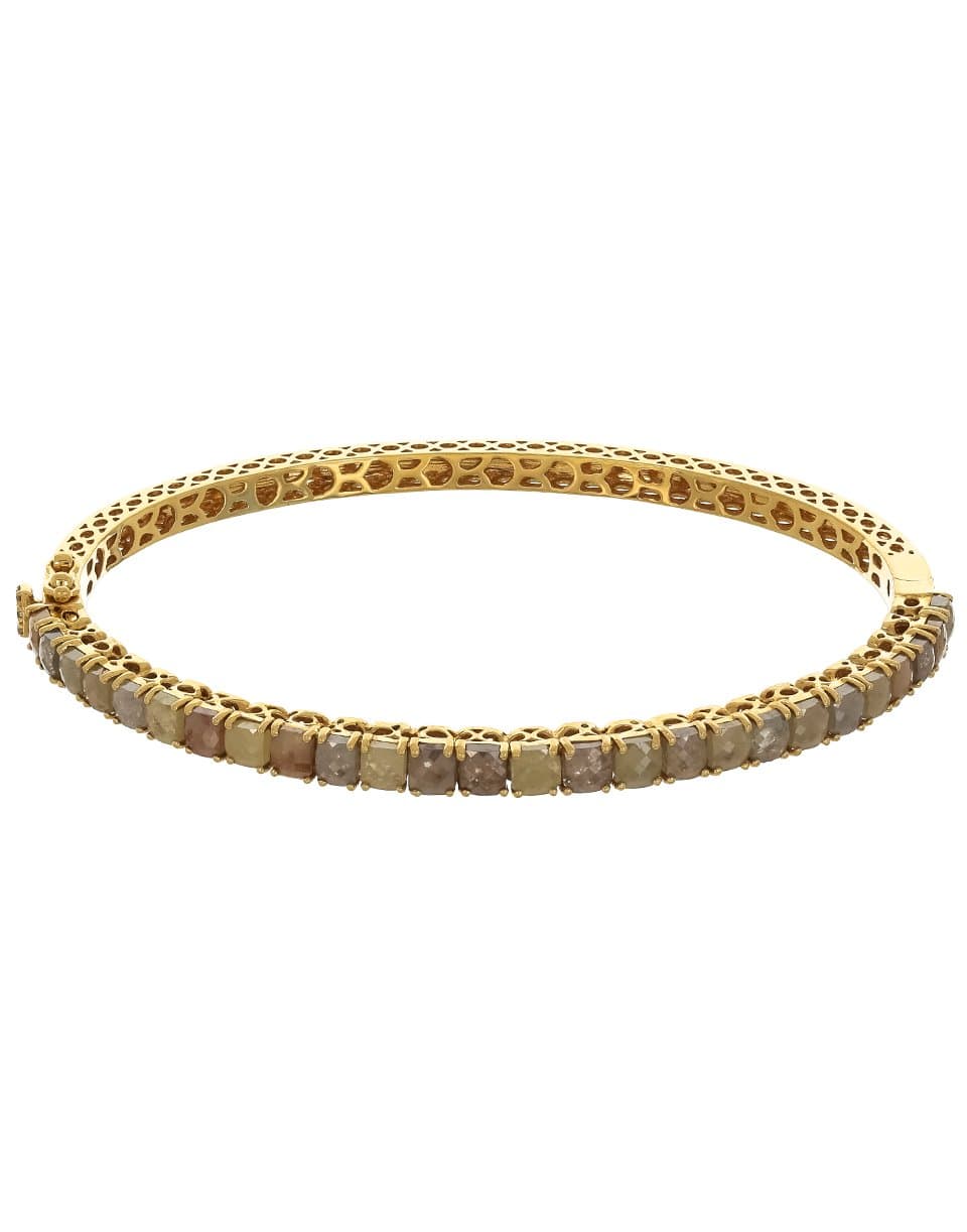 SUTRA-Rough Cut Diamond Bracelet - 6.05ctw-YELLOW GOLD