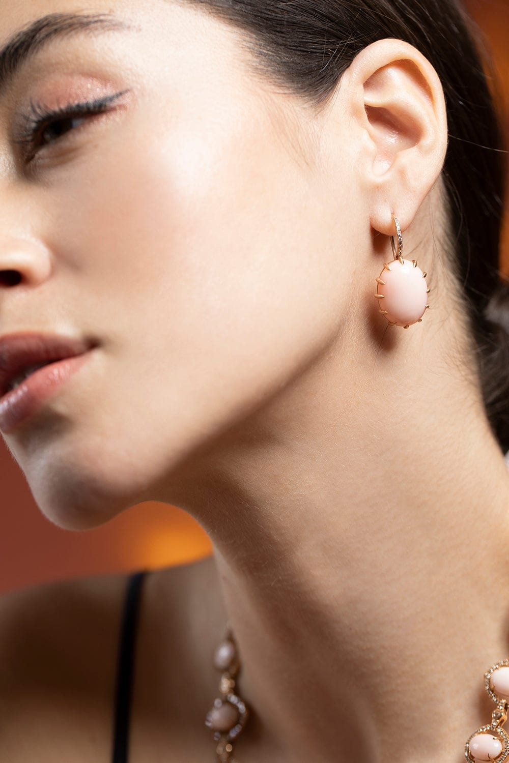 Angelskin Coral Drop Earrings JEWELRYFINE JEWELEARRING SUTRA   