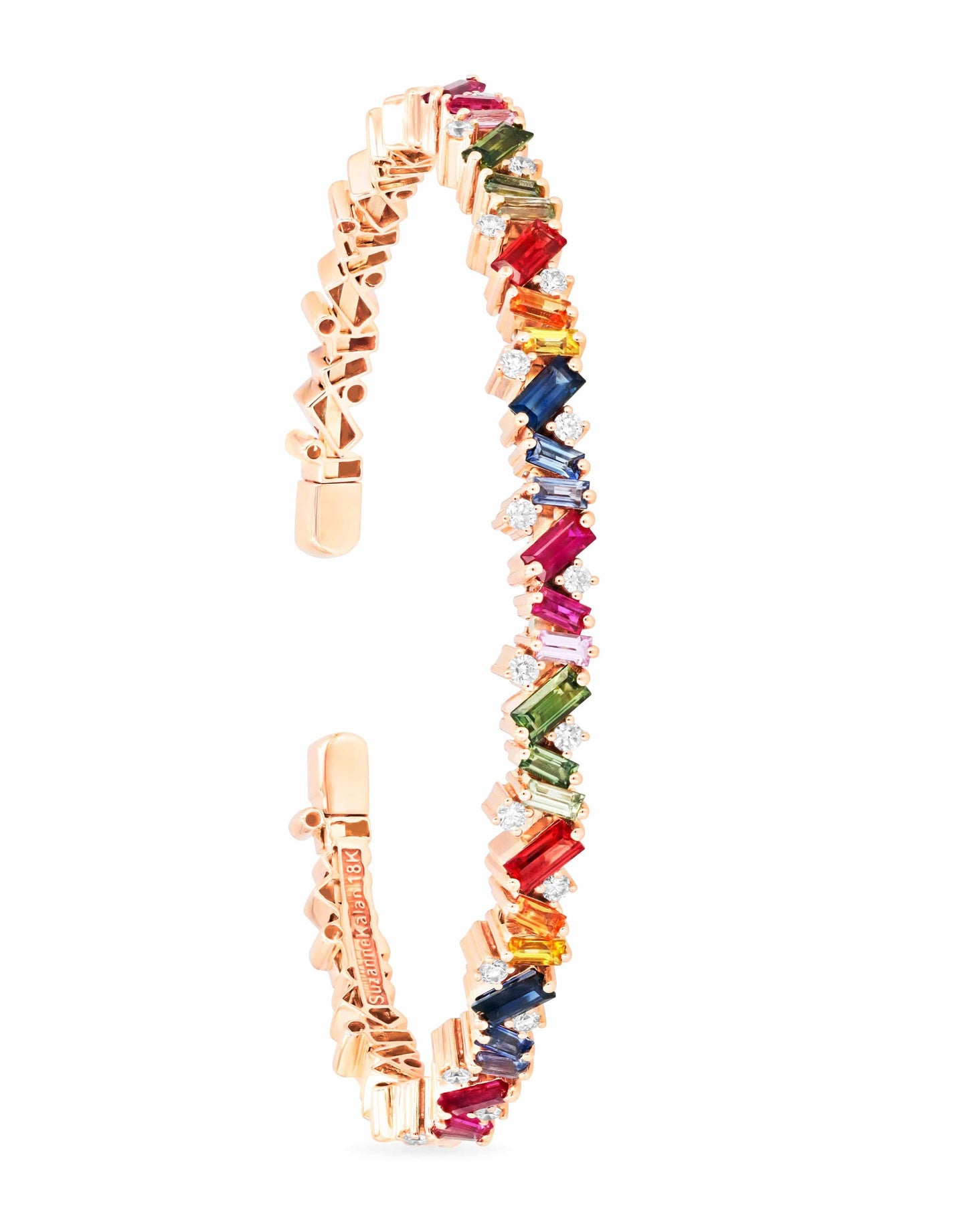 SUZANNE KALAN-Rainbow Sapphire Bracelet-ROSE GOLD