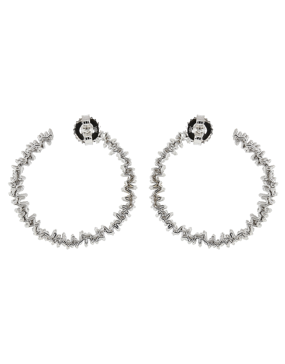 Spiral Circle Diamond Baguette Earrings JEWELRYFINE JEWELEARRING SUZANNE KALAN   