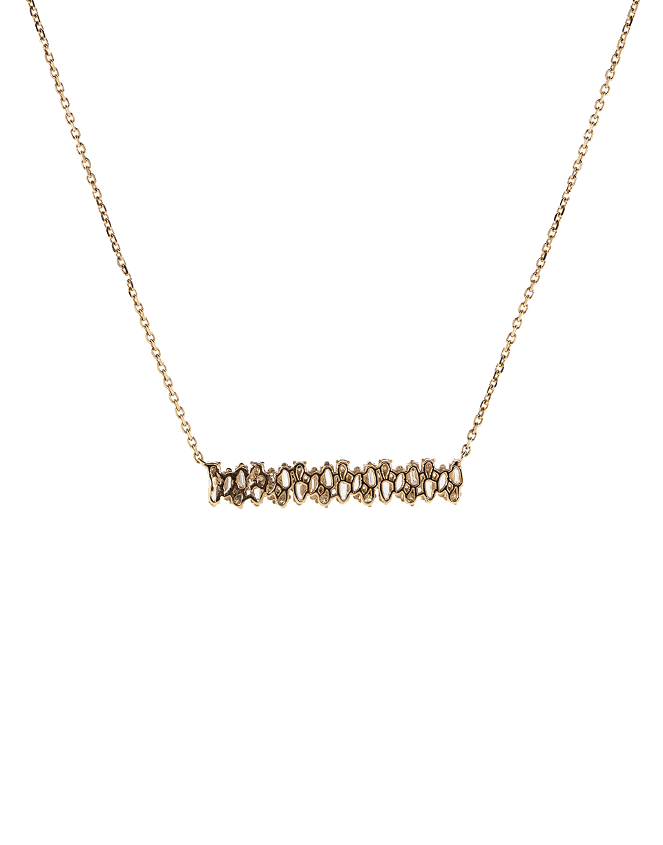 SUZANNE KALAN-Fireworks Diamond Bar Necklace-ROSE GOLD