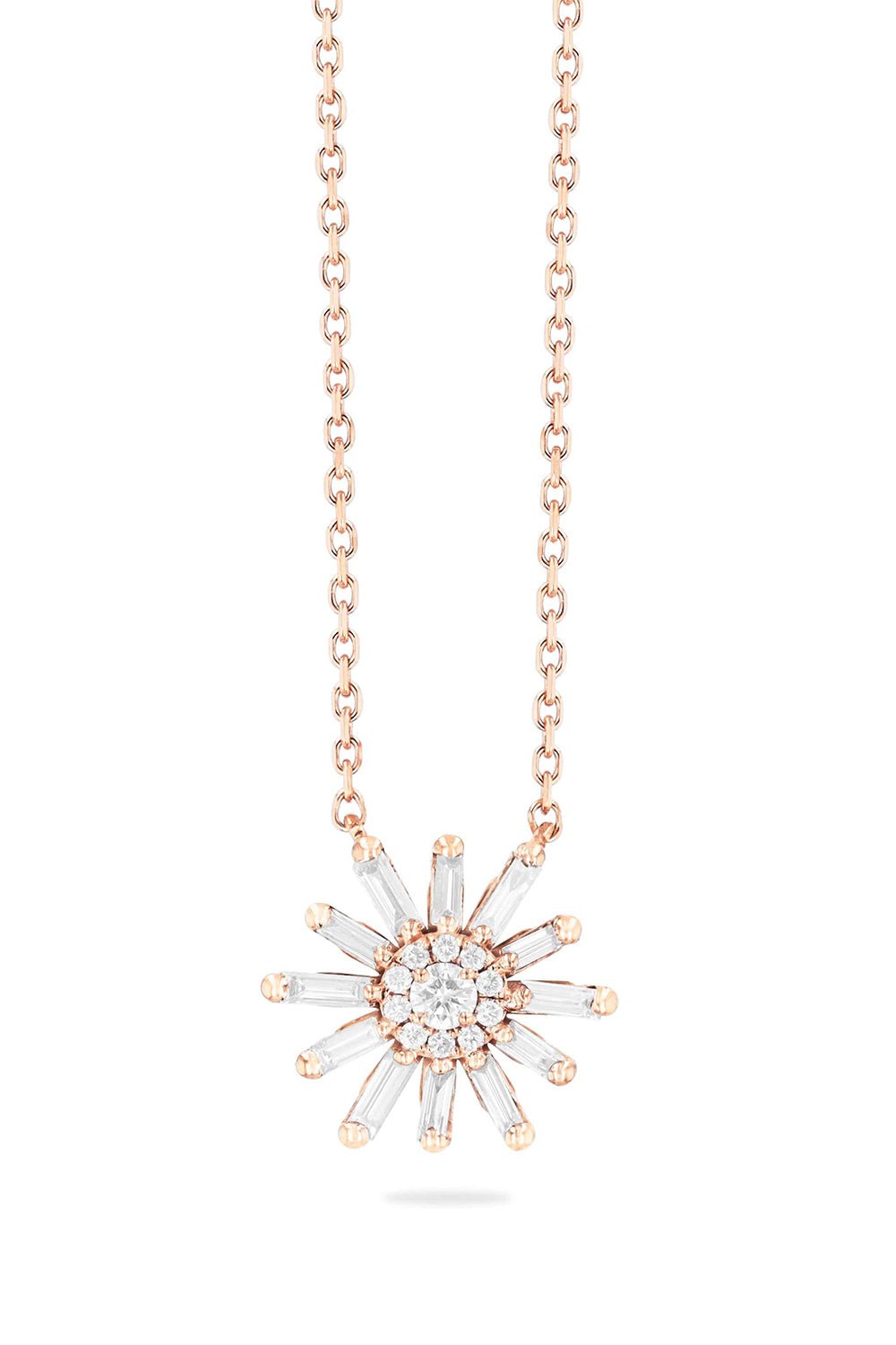 SUZANNE KALAN-Fireworks Diamond Flower Necklace-RSGOLD