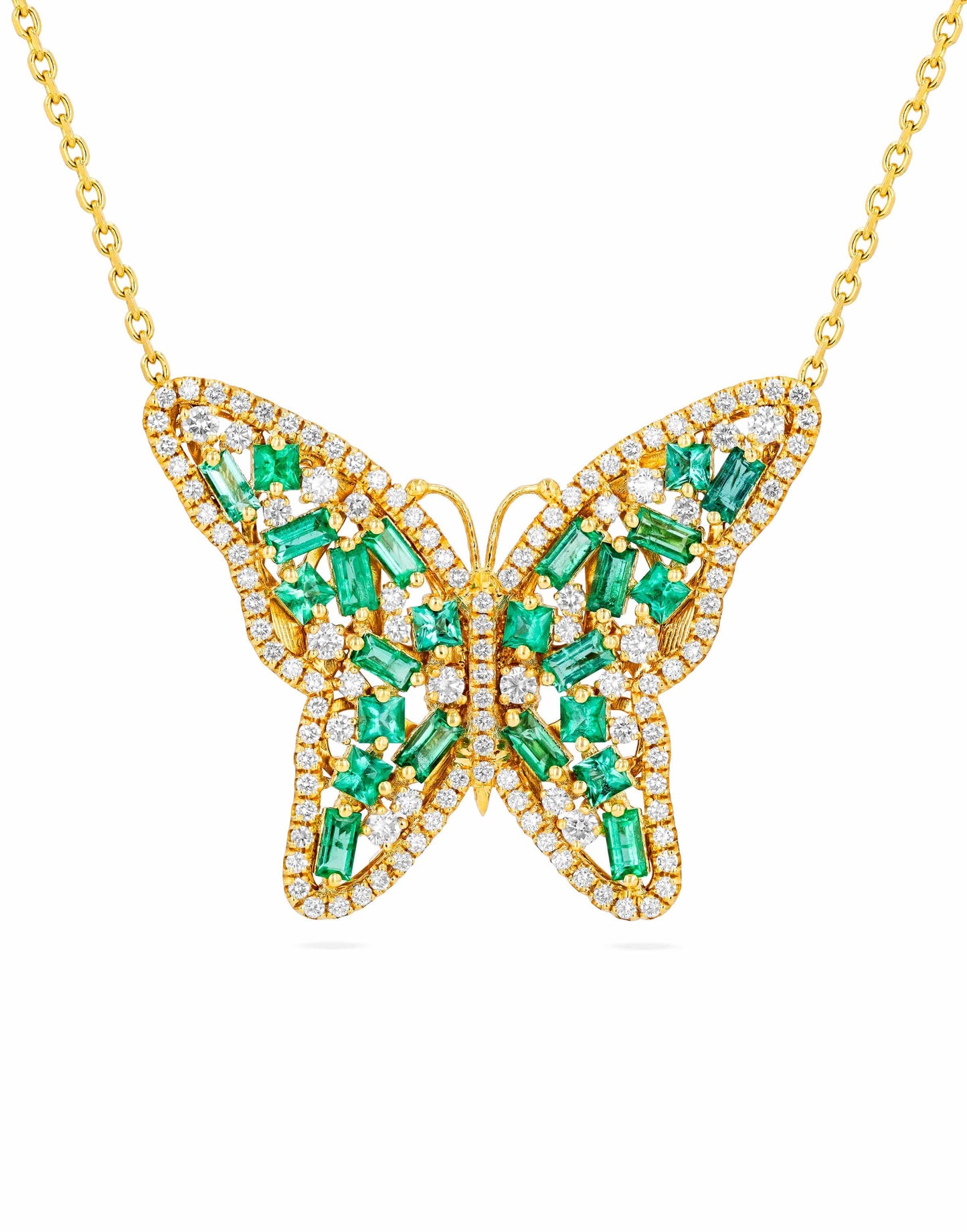 Medium Emerald Butterfly Necklace JEWELRYFINE JEWELNECKLACE O SUZANNE KALAN   