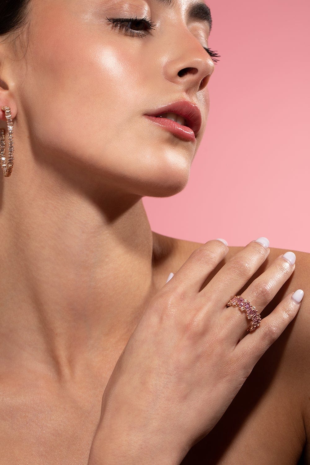 SUZANNE KALAN-Audrey Pink Sapphire Ring-ROSE GOLD