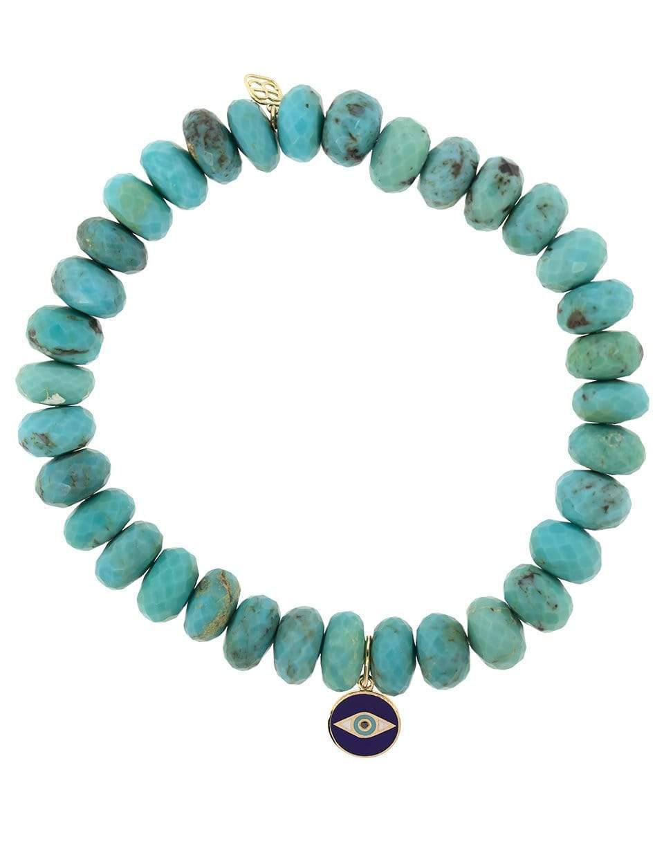 Enamel Evil Eye Turquoise Bead Bracelet JEWELRYFINE JEWELBRACELET O SYDNEY EVAN   