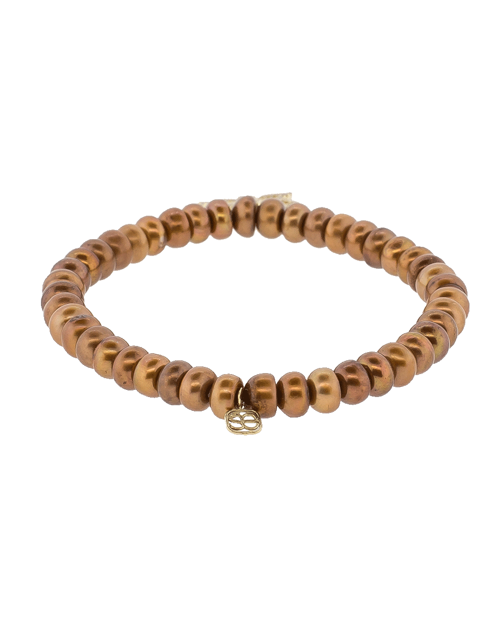 SYDNEY EVAN-Lotus Flower Charm Bracelet-YELLOW GOLD