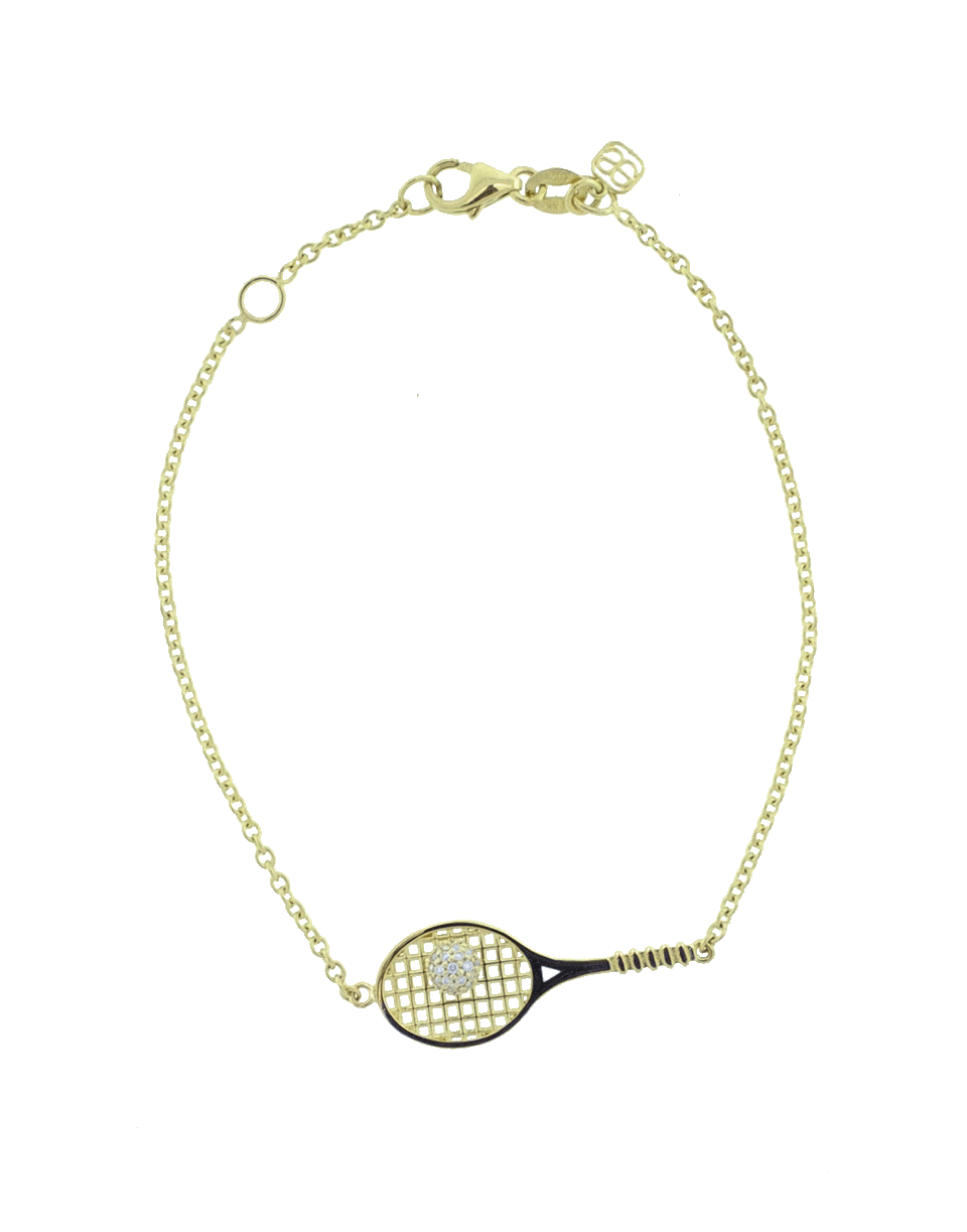 SYDNEY EVAN-Tennis Raquet Bracelet-YELLOW GOLD
