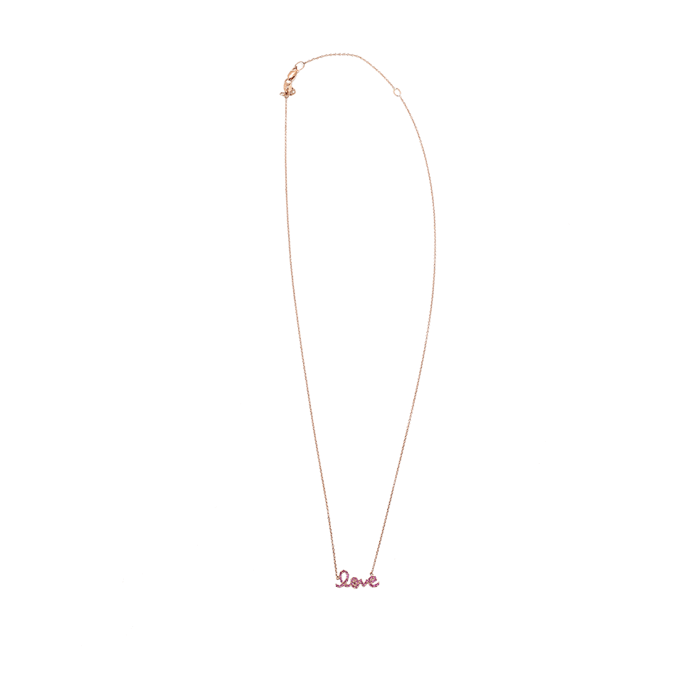 SYDNEY EVAN-Love Necklace-ROSE GOLD