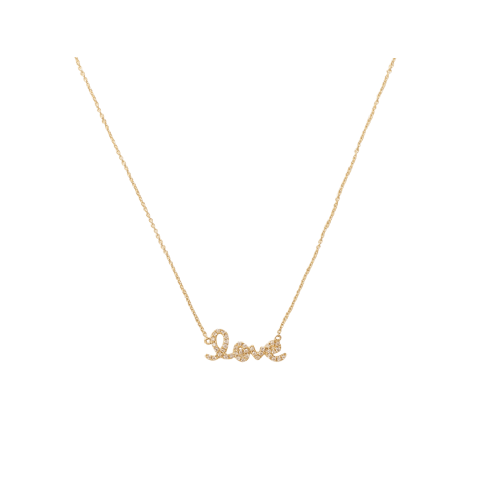 SYDNEY EVAN-Diamond Love Necklace-YELLOW GOLD