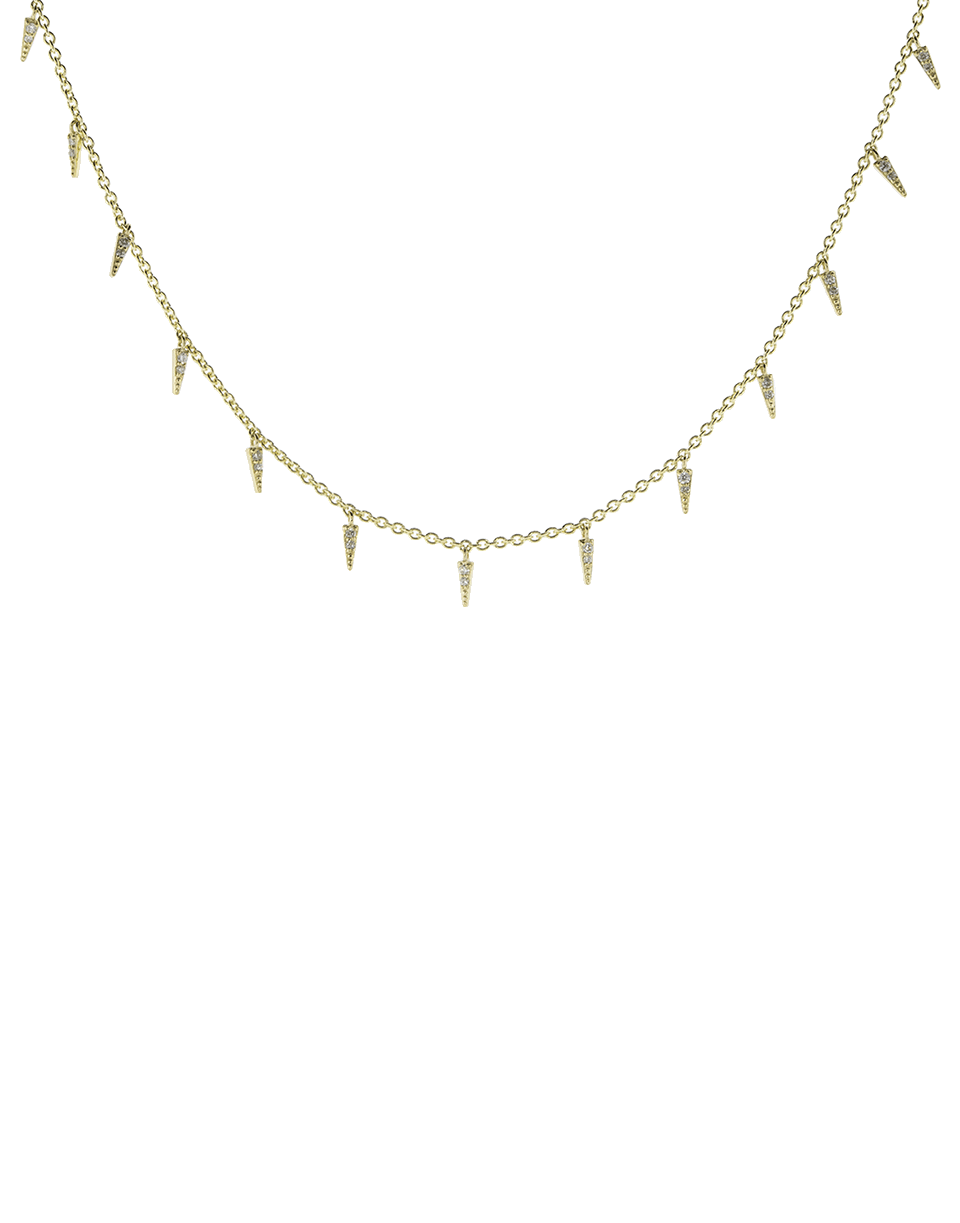 SYDNEY EVAN-Small Pave Diamond Fringe Necklace-YELLOW GOLD