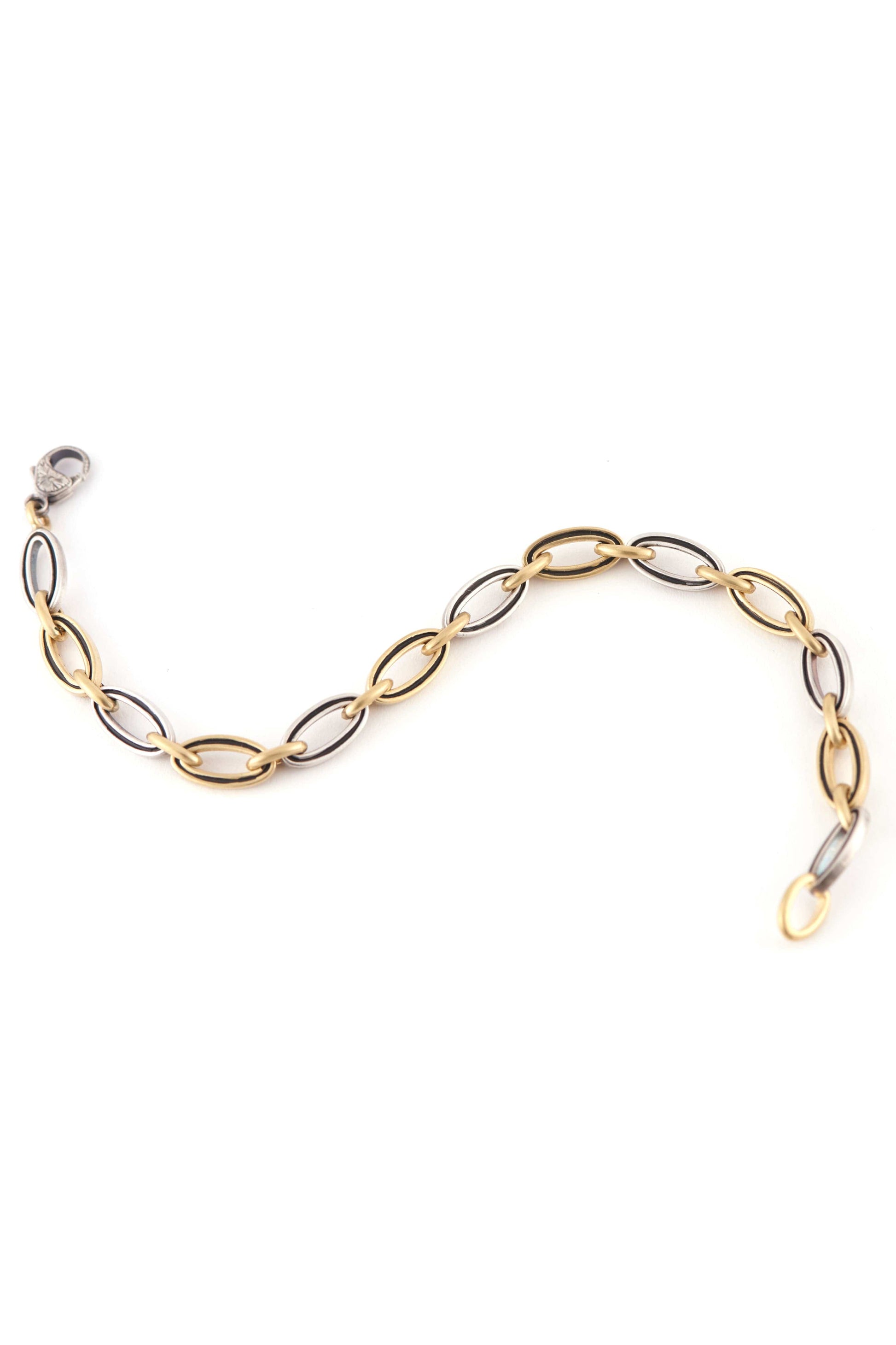 SYLVA & CIE-Oval Link Bracelet-YELLOW GOLD