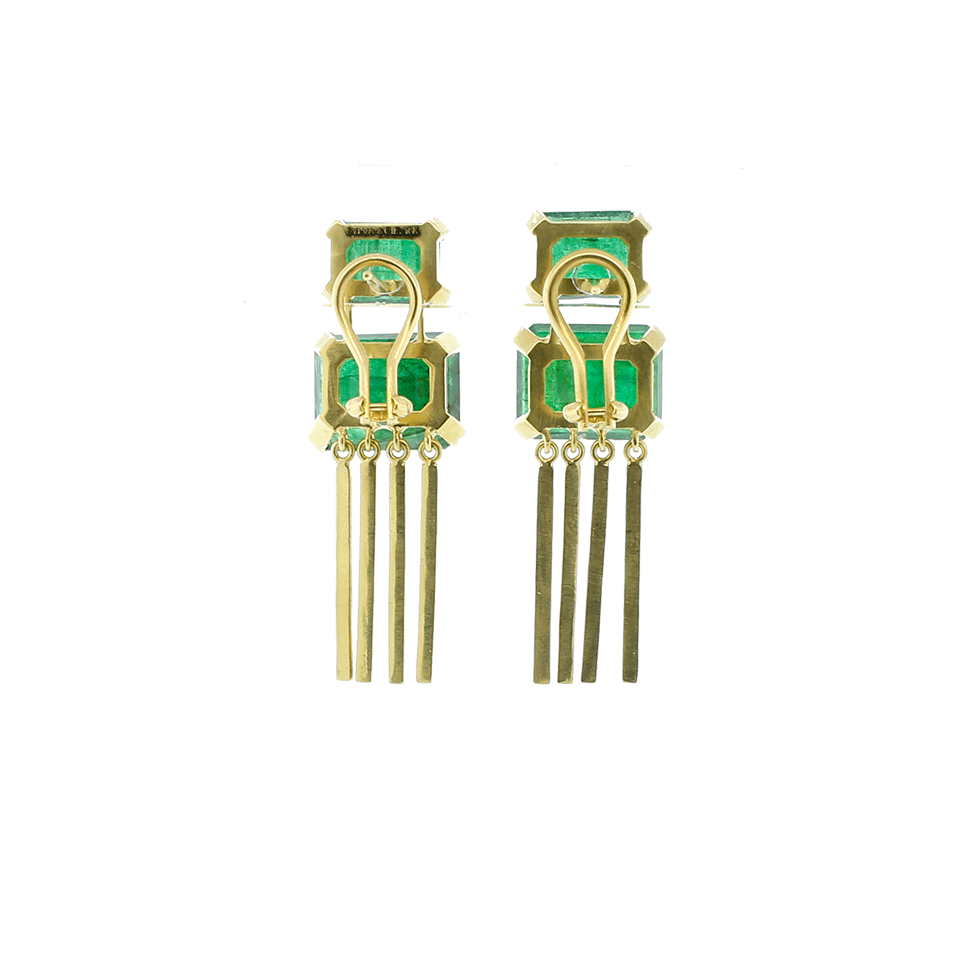 SYLVA & CIE-Brazilian Emerald Earrings-YELLOW GOLD