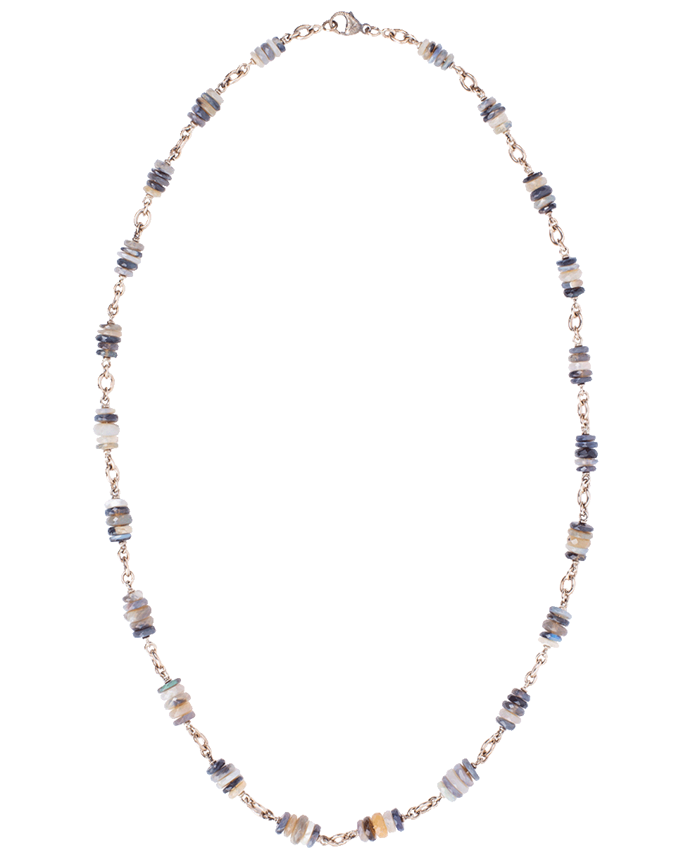 Faceted Opal Wheel Bead Necklace JEWELRYFINE JEWELNECKLACE O SYLVA & CIE   