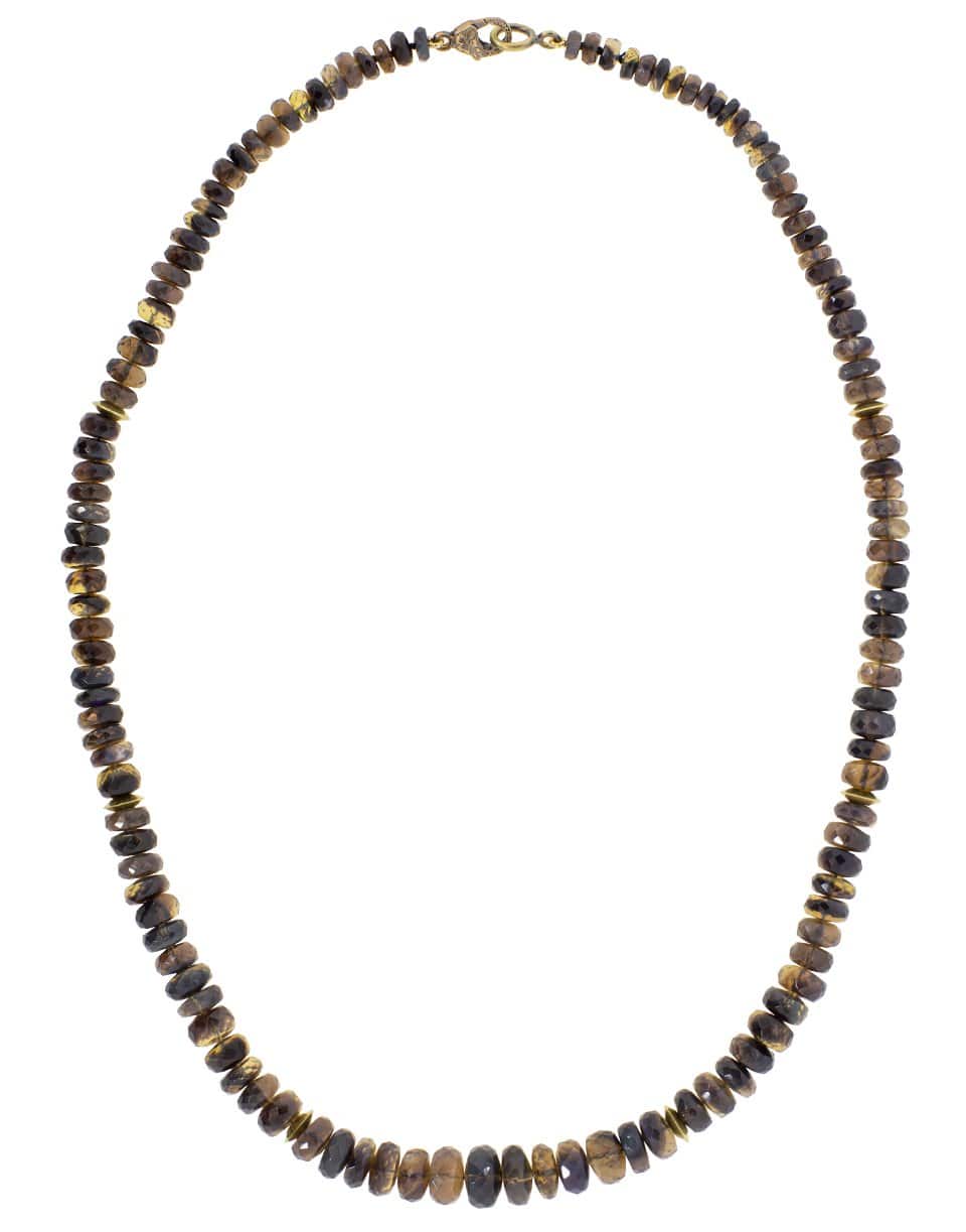 SYLVA & CIE-Ethiopian Opal Bead Necklace-YELLOW GOLD