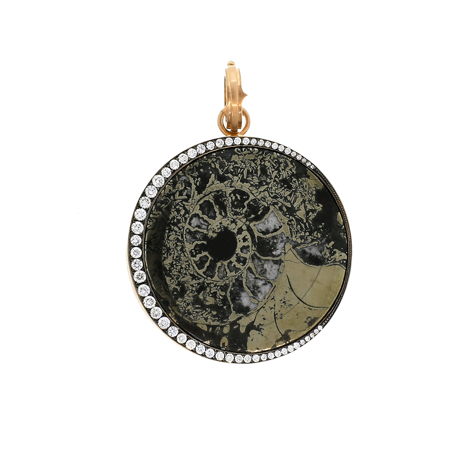 SYLVA & CIE-Ammonite Moon Pendant-ROSE GOLD