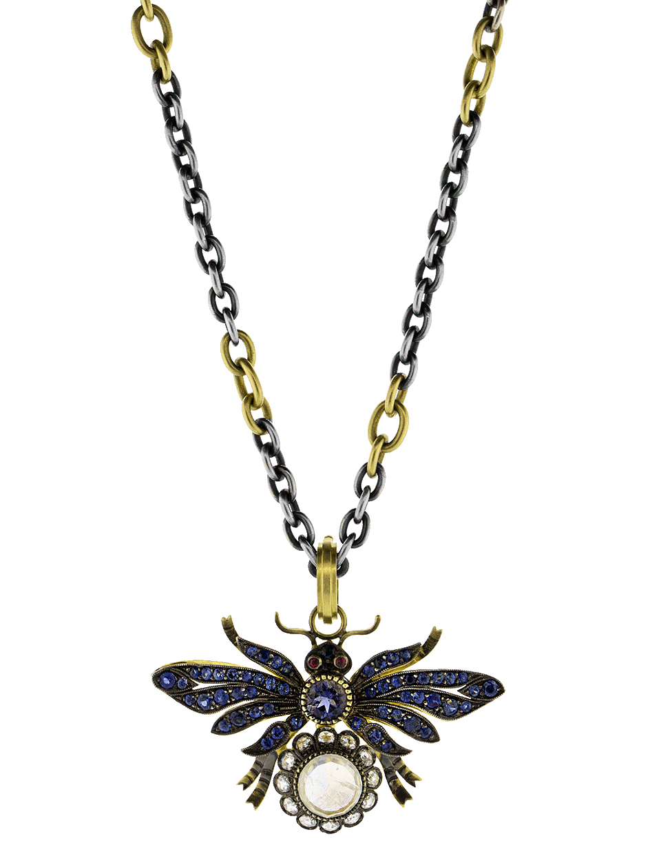 SYLVA & CIE-Blue Bug Pendant-YELLOW GOLD