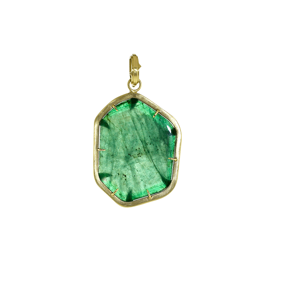 SYLVA & CIE-Emerald Slice Pendant-YELLOW GOLD