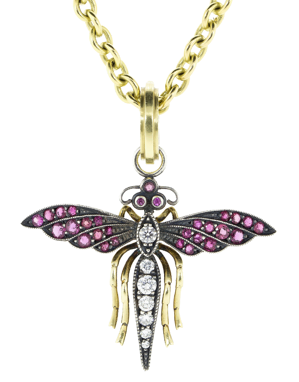 SYLVA & CIE-Fairy Bug Pendant-YELLOW GOLD