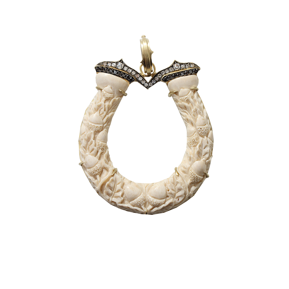 SYLVA & CIE-Mammoth Horseshoe Pendant-YELLOW GOLD