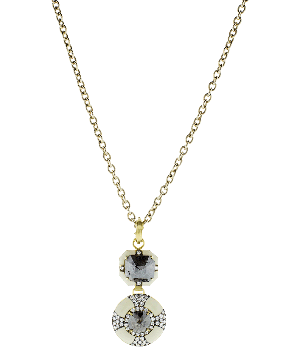 SYLVA & CIE-Rough Diamond Pendant-YELLOW GOLD