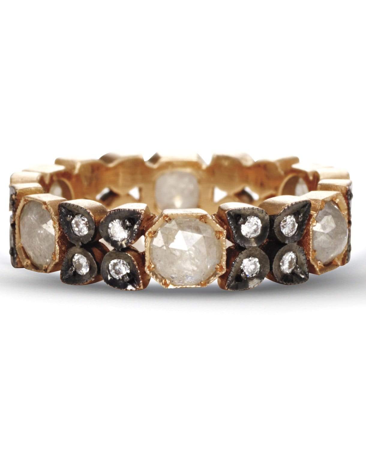 SYLVA & CIE-Rough Diamond Eternity Band-ROSE GOLD