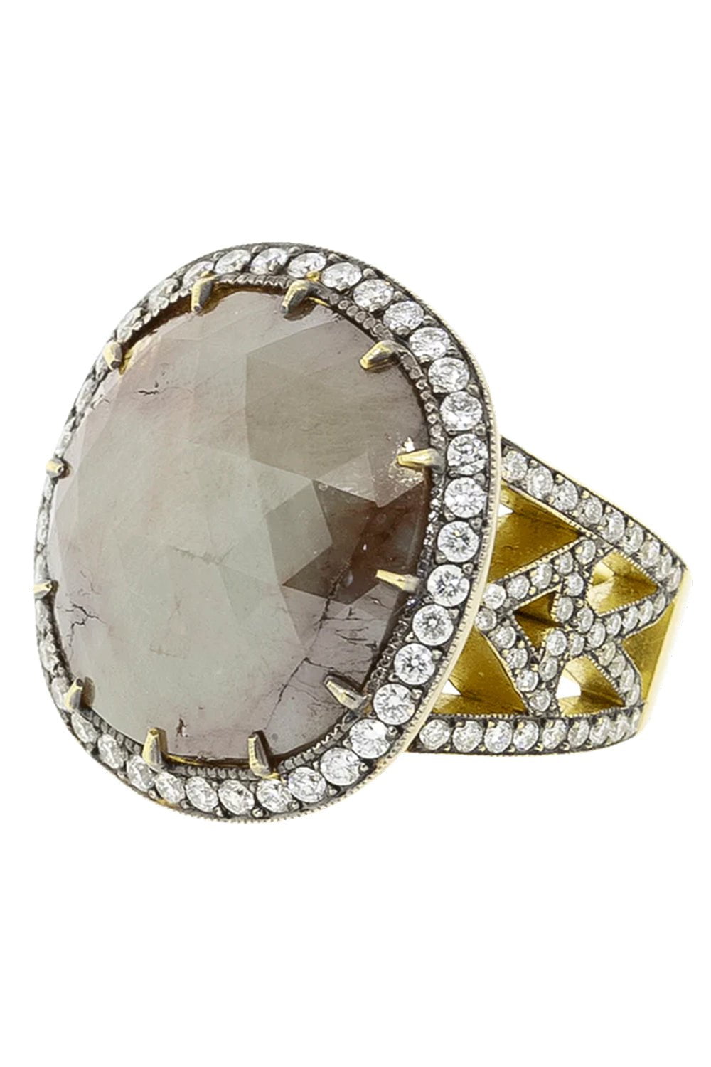 SYLVA & CIE-Rough Diamond Ring-YELLOW GOLD