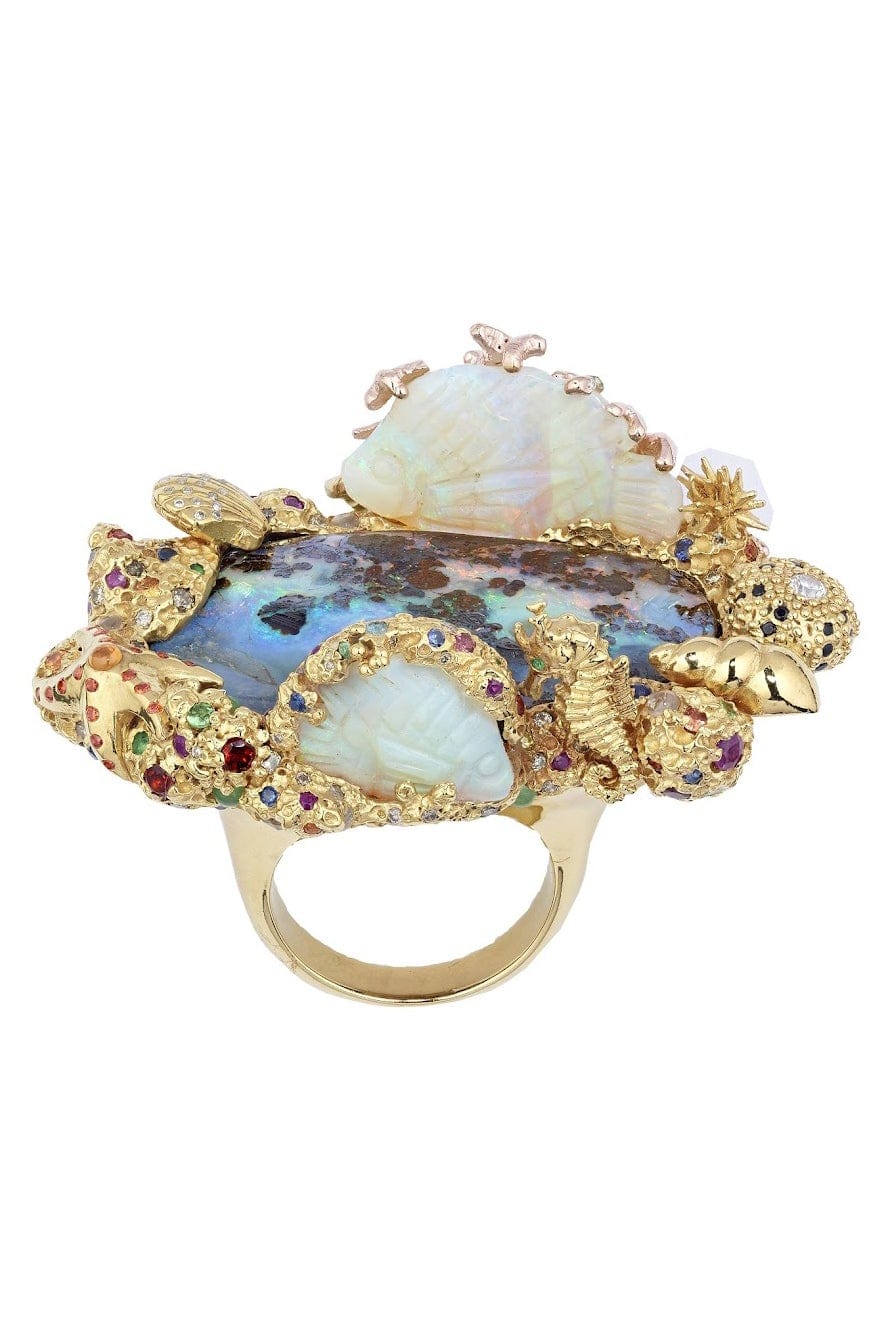 SYLVIE CORBELIN-Reve Aquatique Ring-YELLOW GOLD