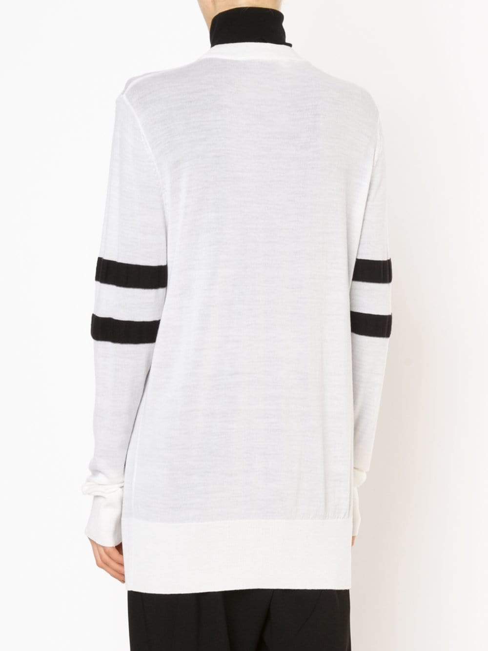 T BY ALEXANDER WANG-Striped Arm Pullover-