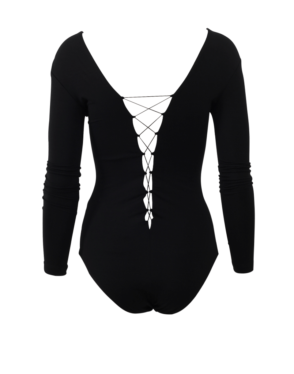 T BY ALEXANDER WANG-Lace-Up Bodysuit-