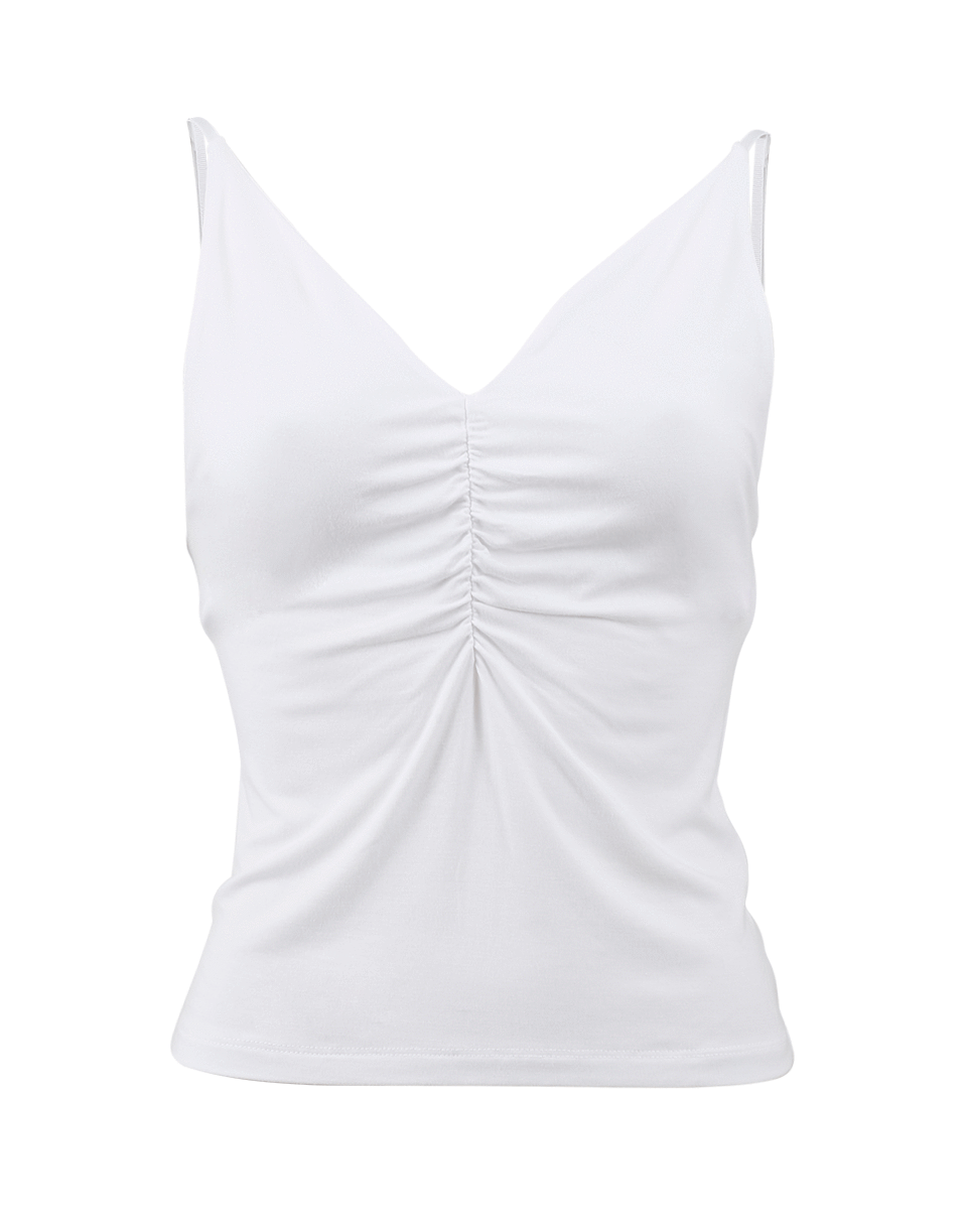 Micro Modal Shirred Front Cami CLOTHINGTOPMISC T BY ALEXANDER WANG   