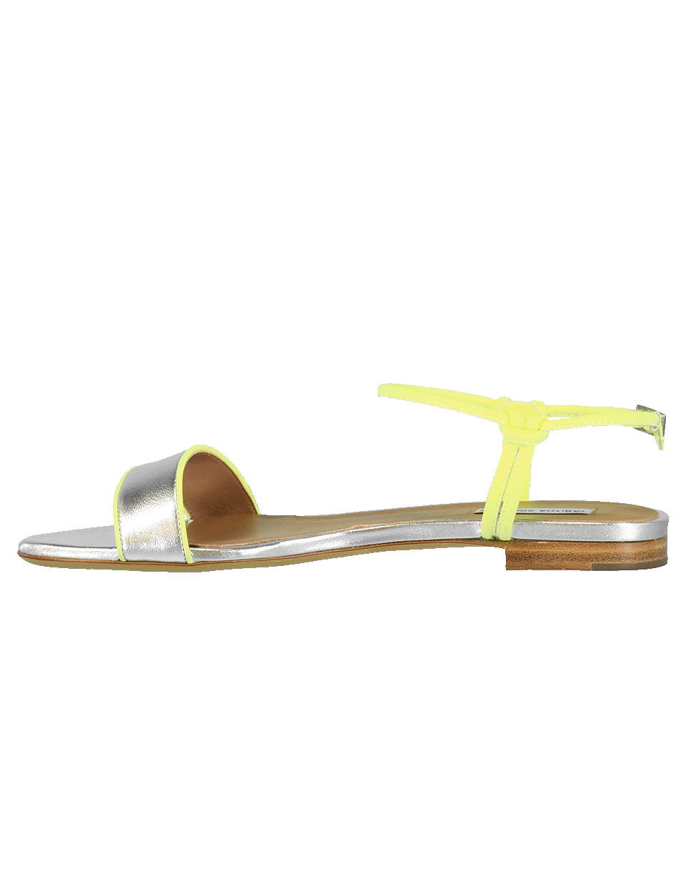 TABITHA SIMMONS-Bungee Ankle Strap Flat-